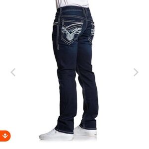 AMERICAN FIGHTER Legend Crawford Men's Dark Blue Jeans
